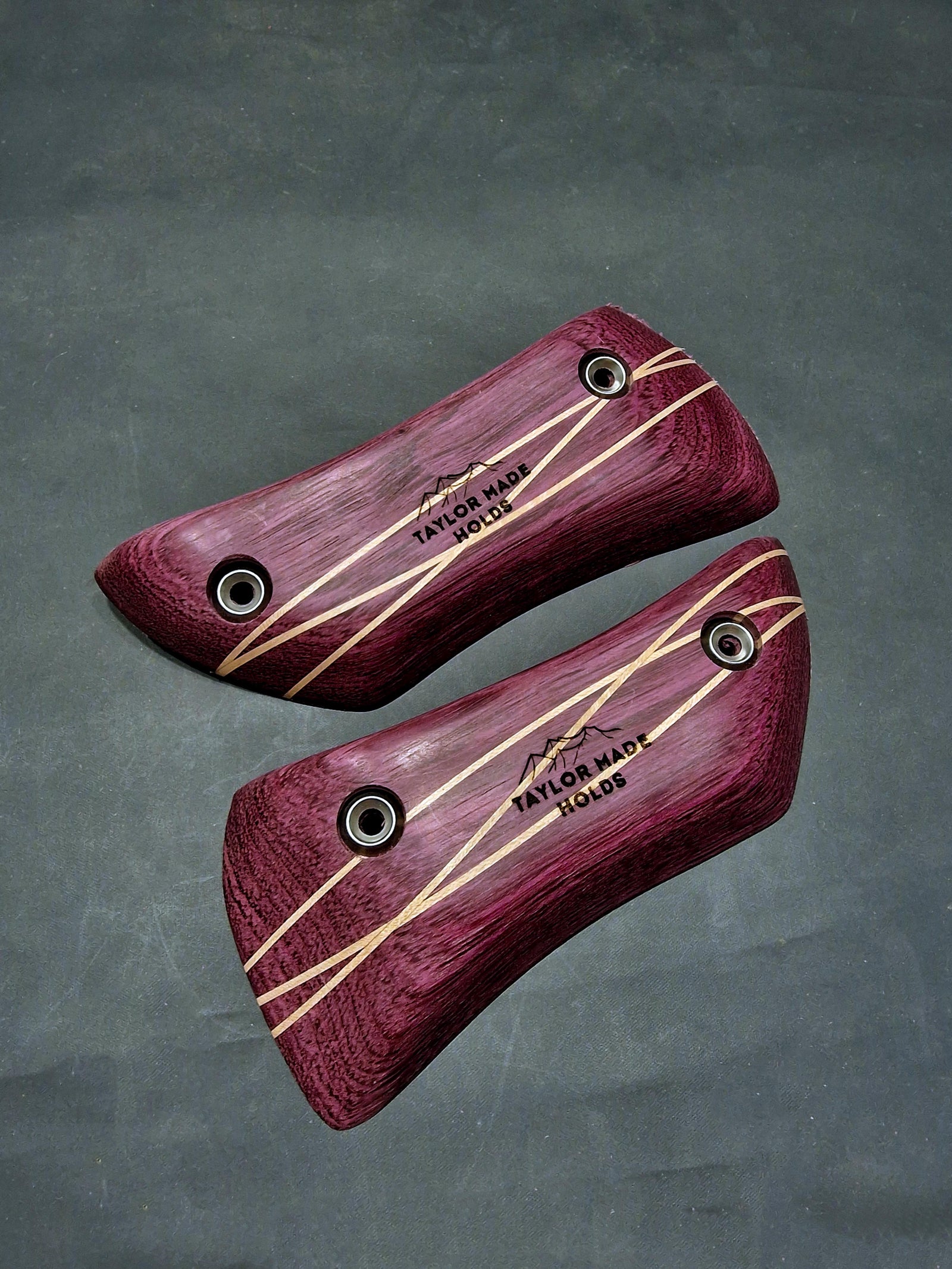 Woven Slimline Micro Crimps in Purple Heart and Maple