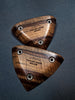 Triangle Micro Crimps in Rippled Bastogne Walnut