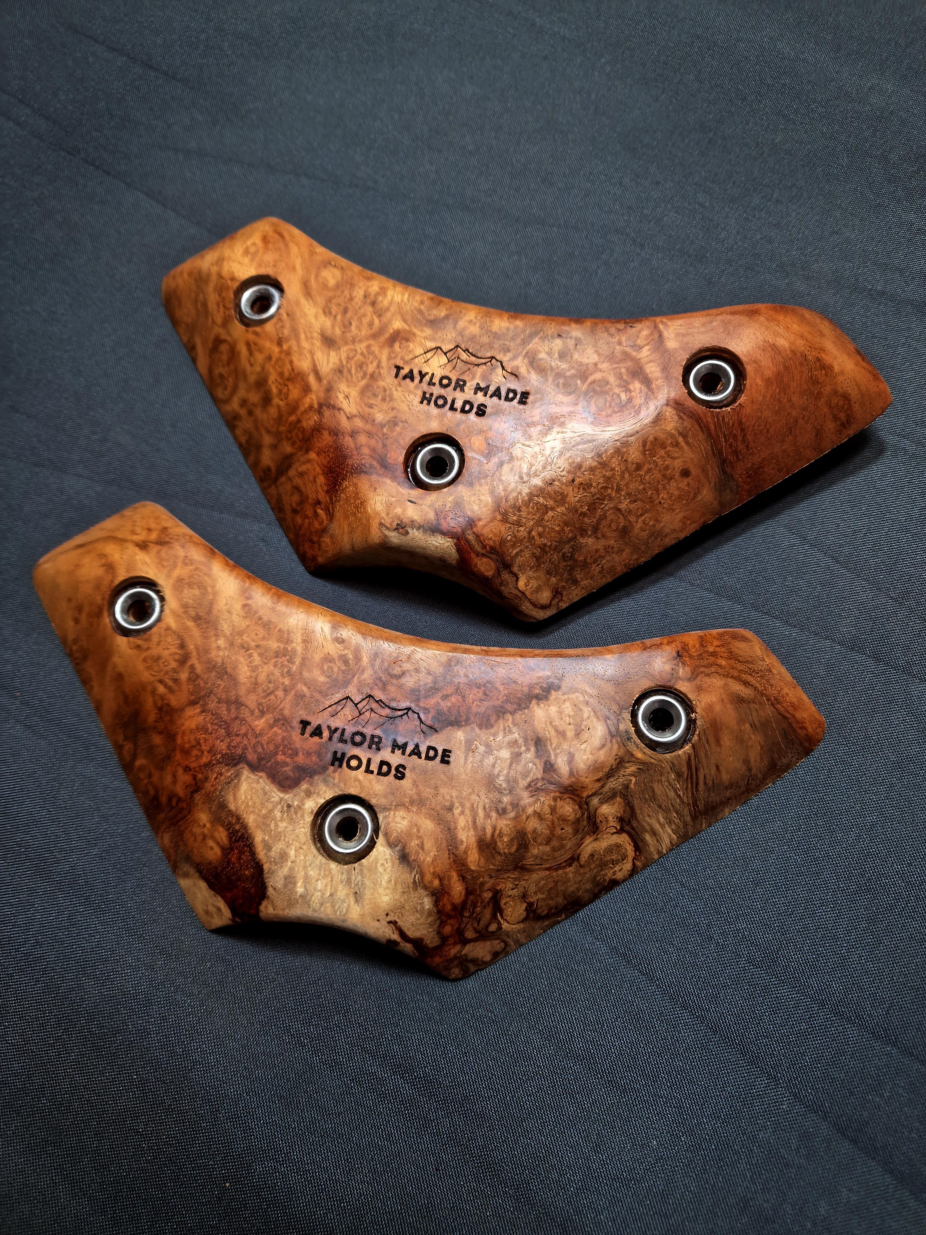 Winged Crimps in Amboyna Burl