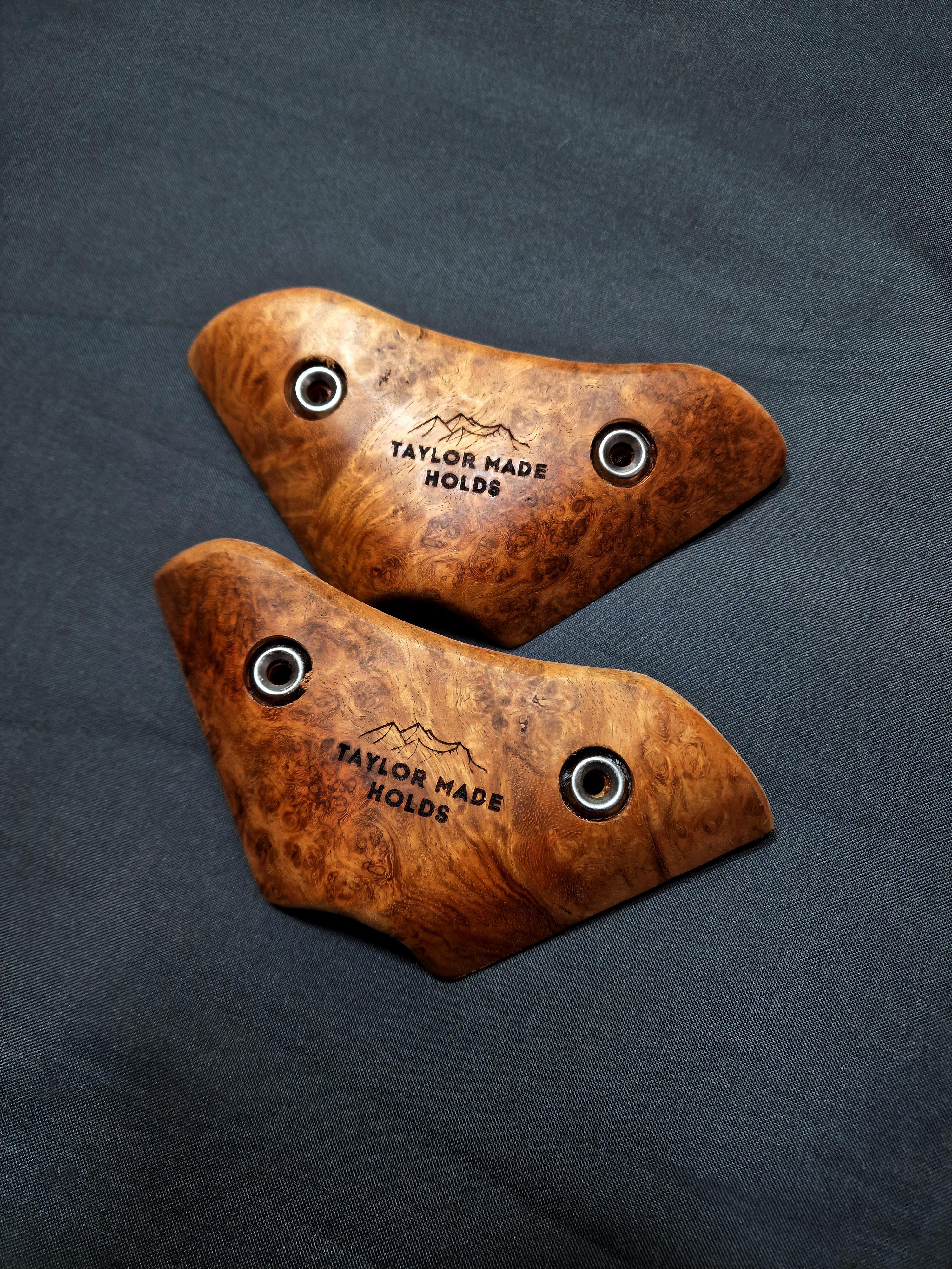 Little Wing Crimps in Amboyna Burl