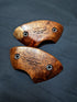 Bowed Crimps in Amboyna Burl