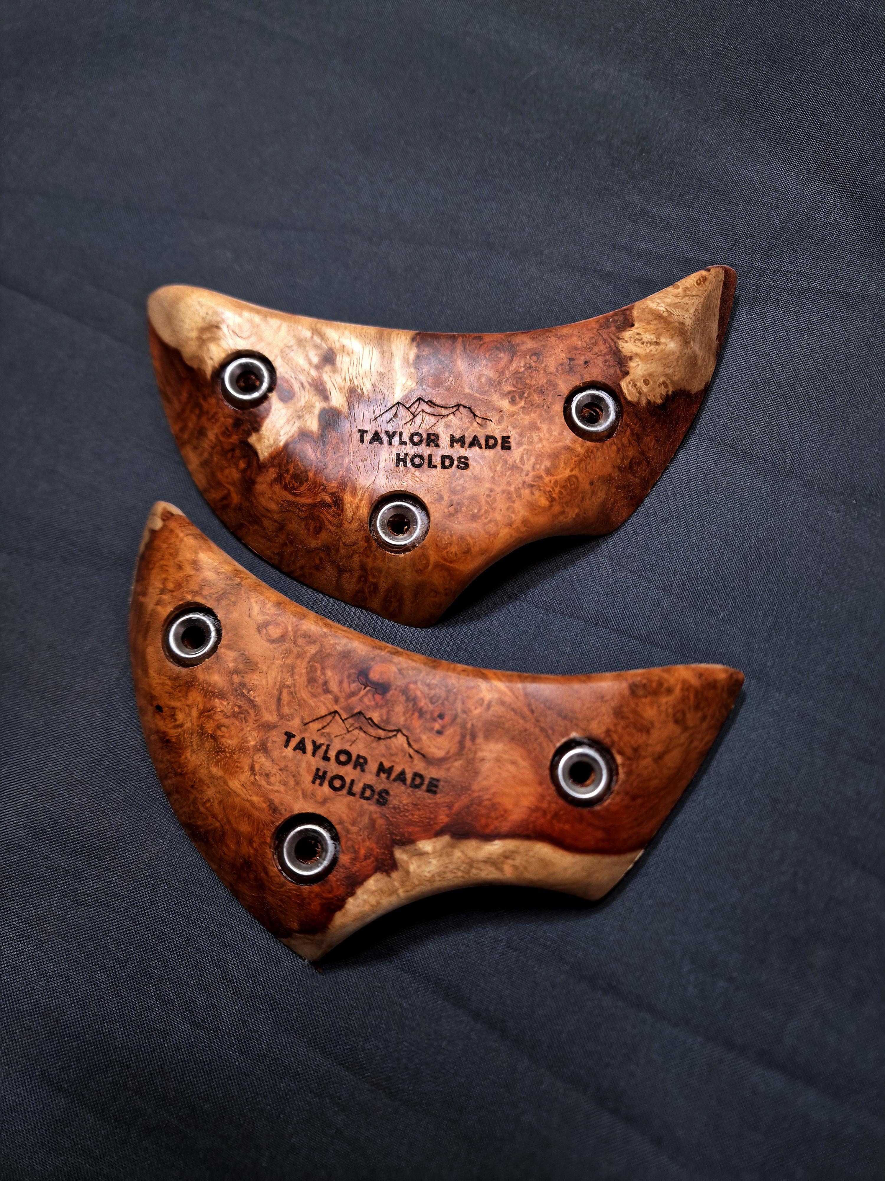 Thumbcatch Crimps in Amboyna Burl