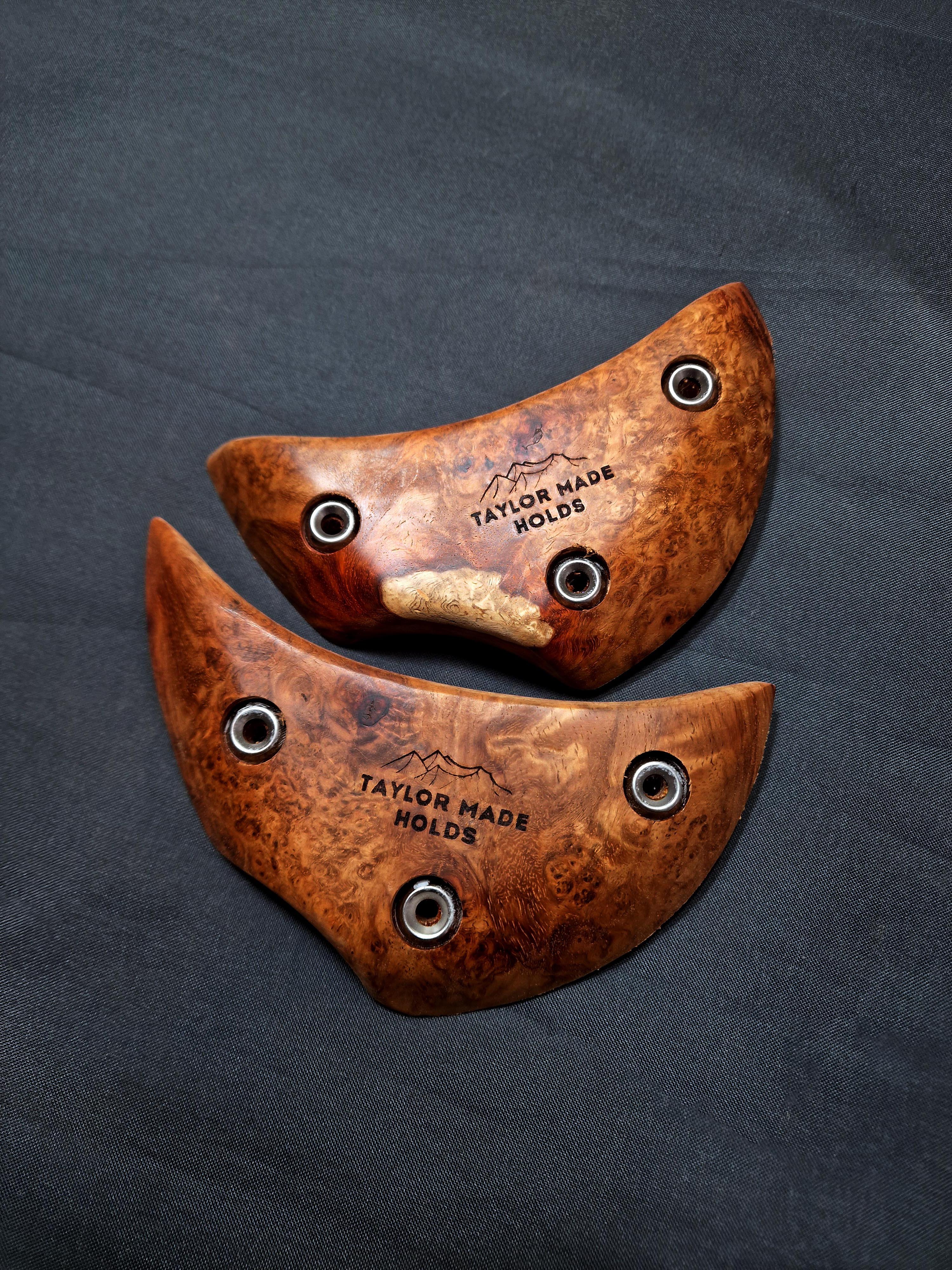 Thumbcatch Crimps in Amboyna Burl