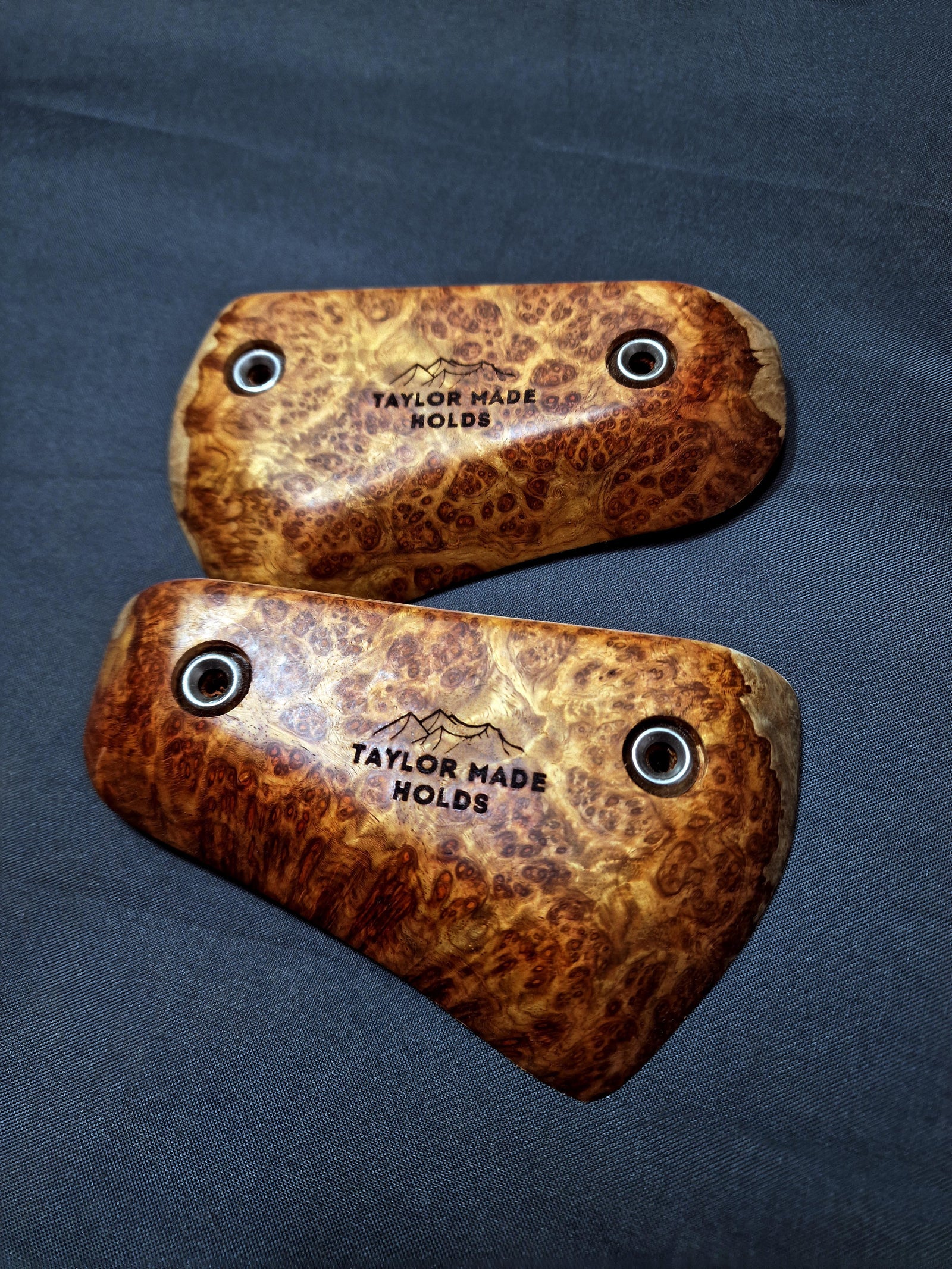 Axe Crimps in Ambonya Burl