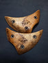 Wide Curve Crimps in River Tamarind burl