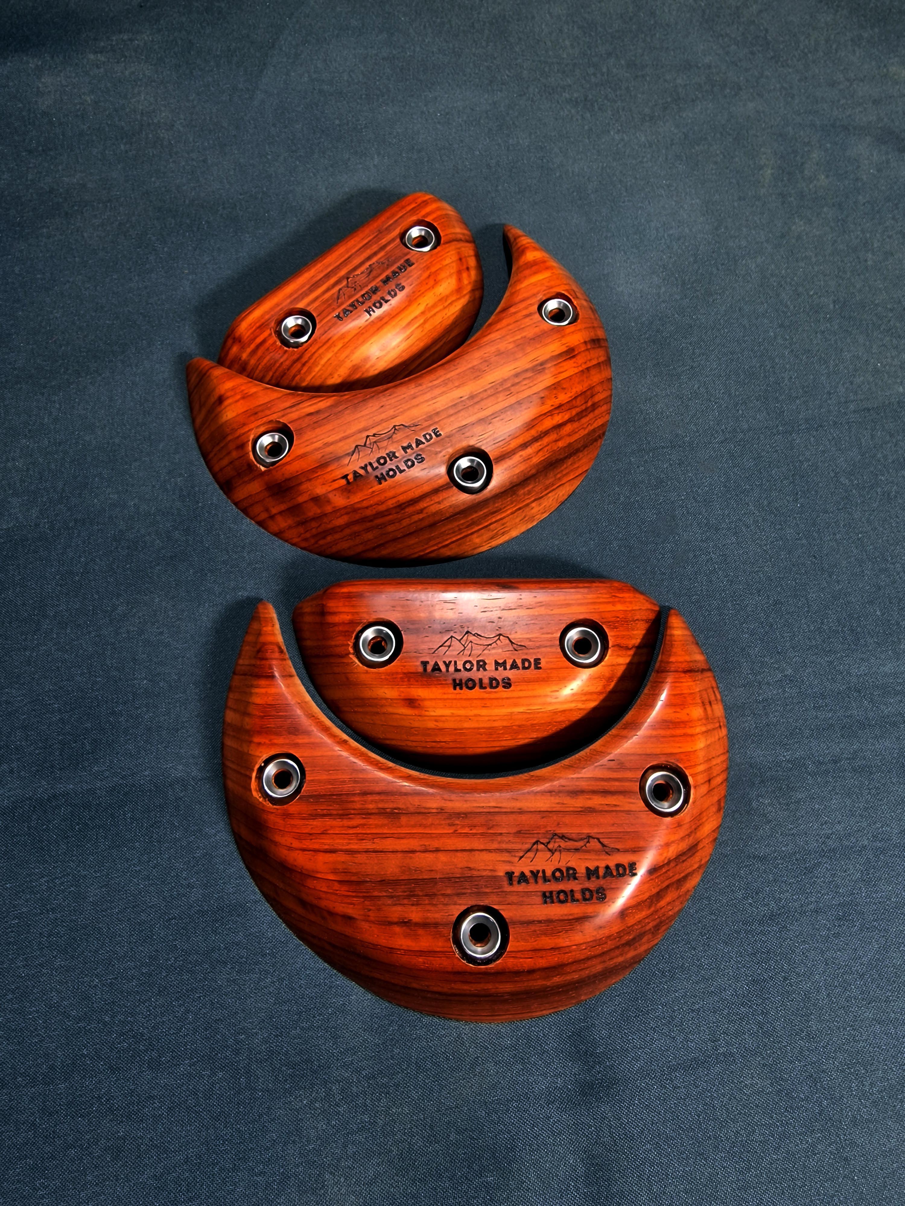 Moon crimp set in Padauk
