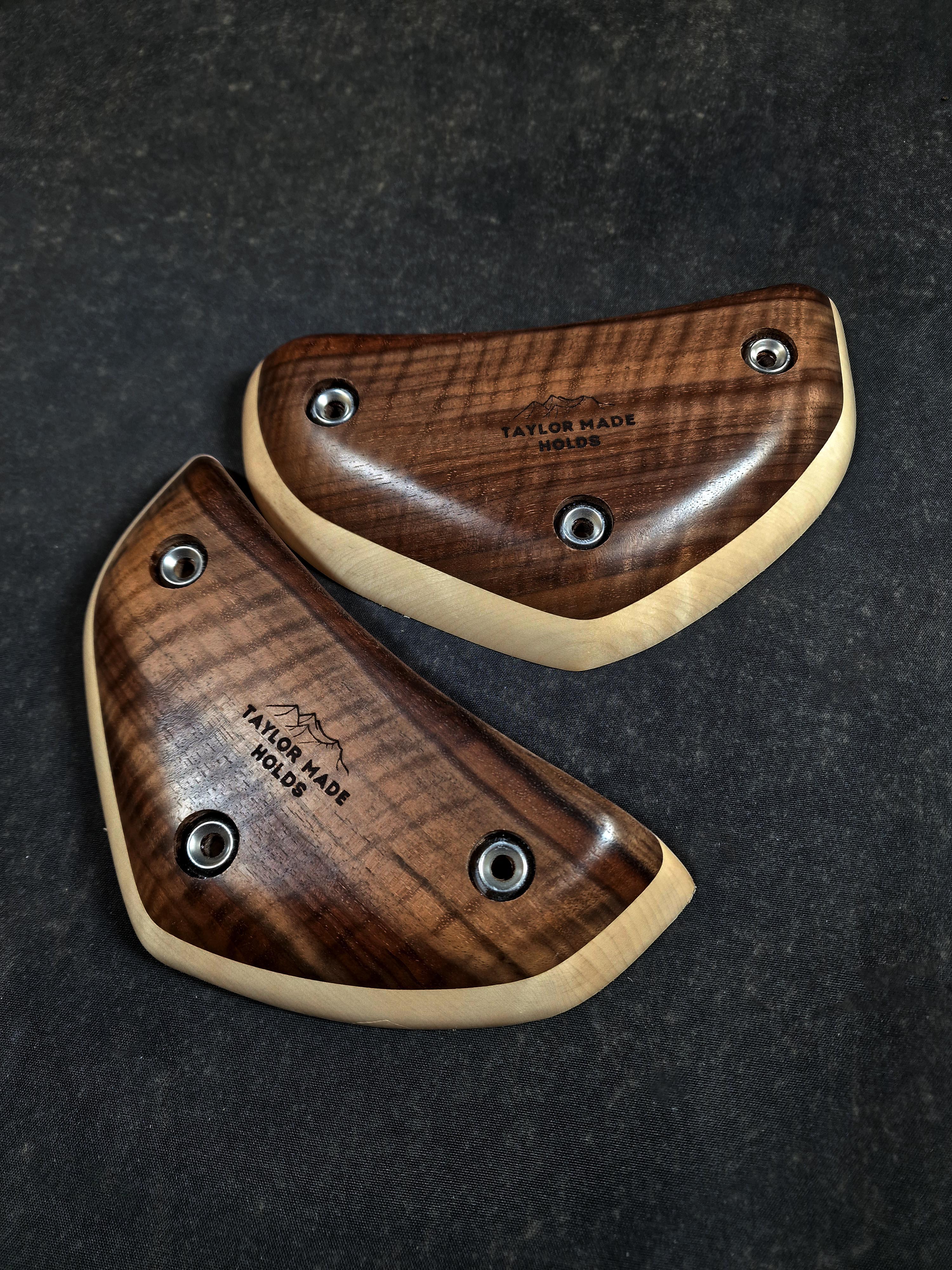 Curved Rails in Walnut and Maple