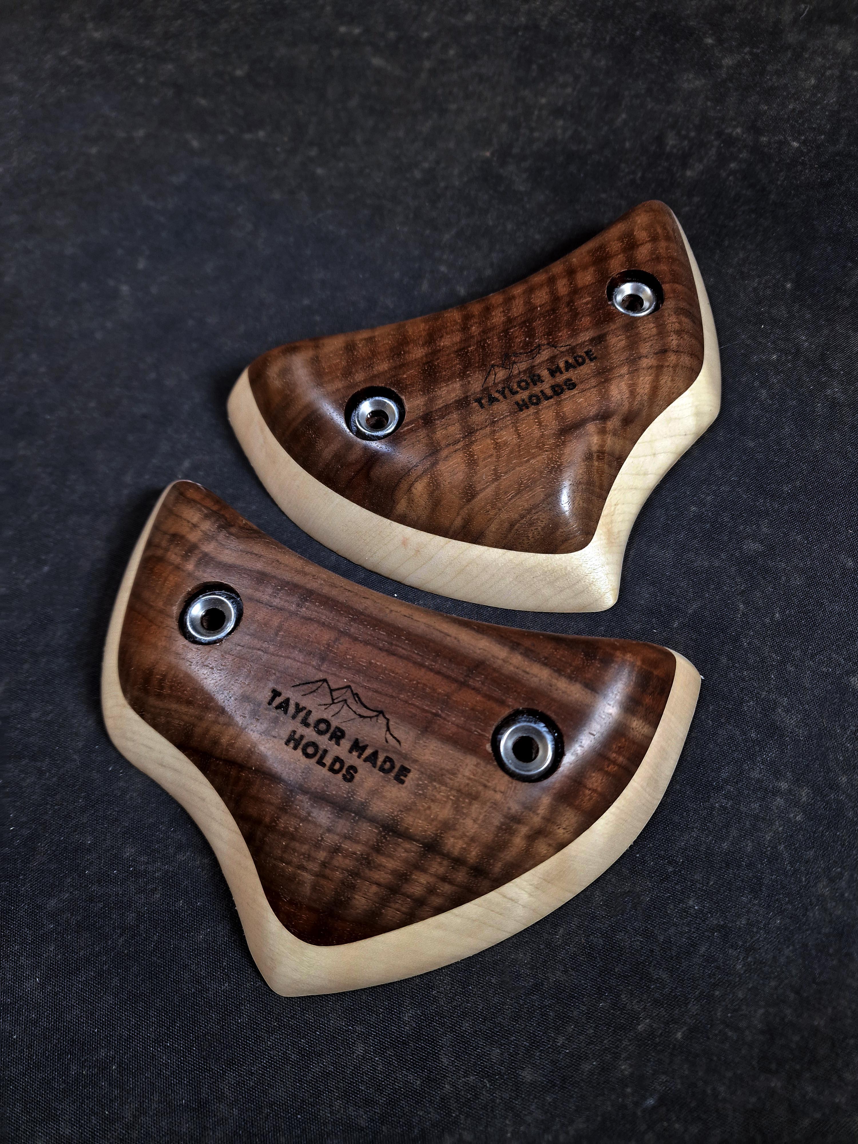 Curved Crimps in Walnut and Maple