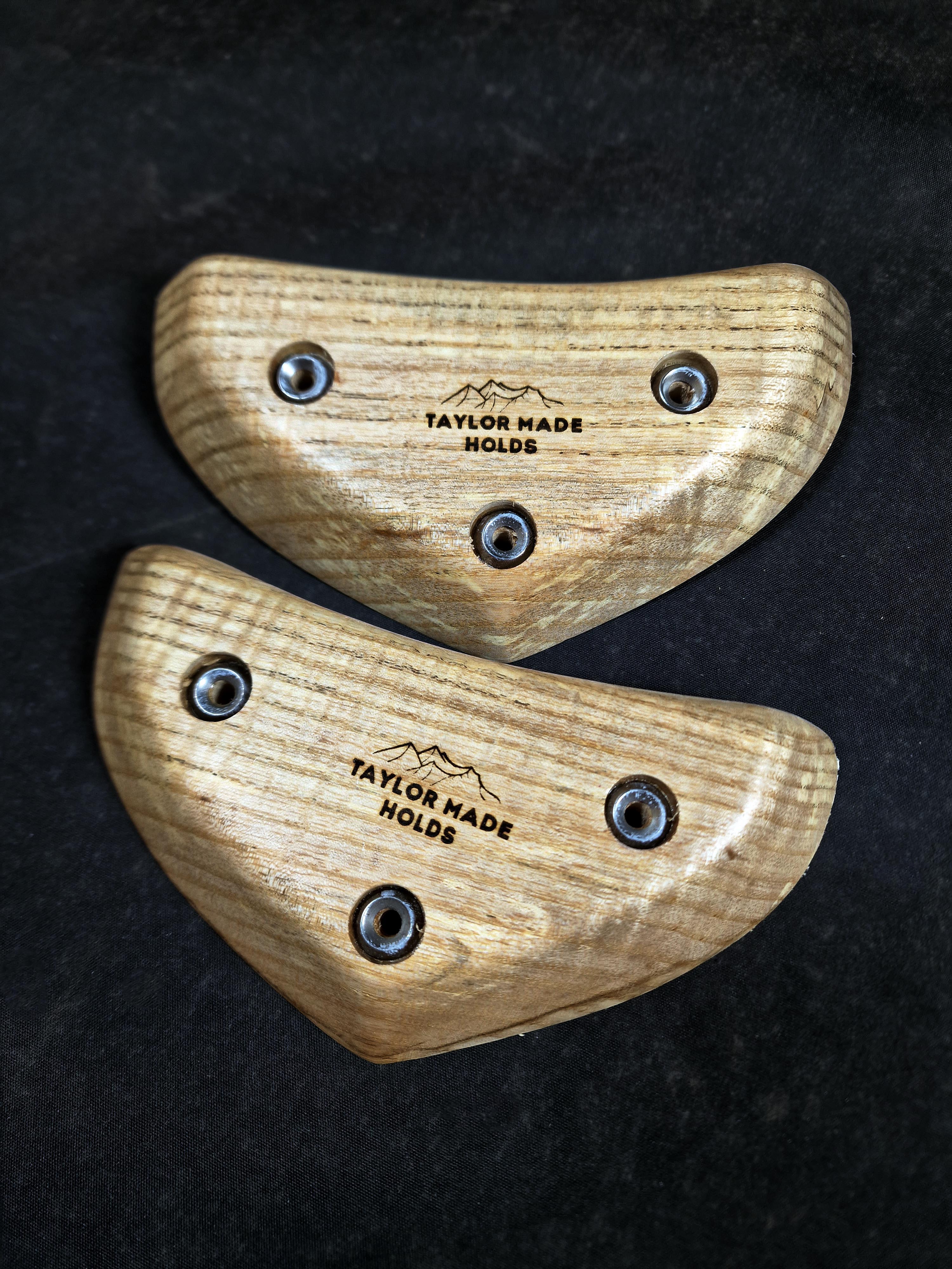 Curved Rails in Rippled Ash