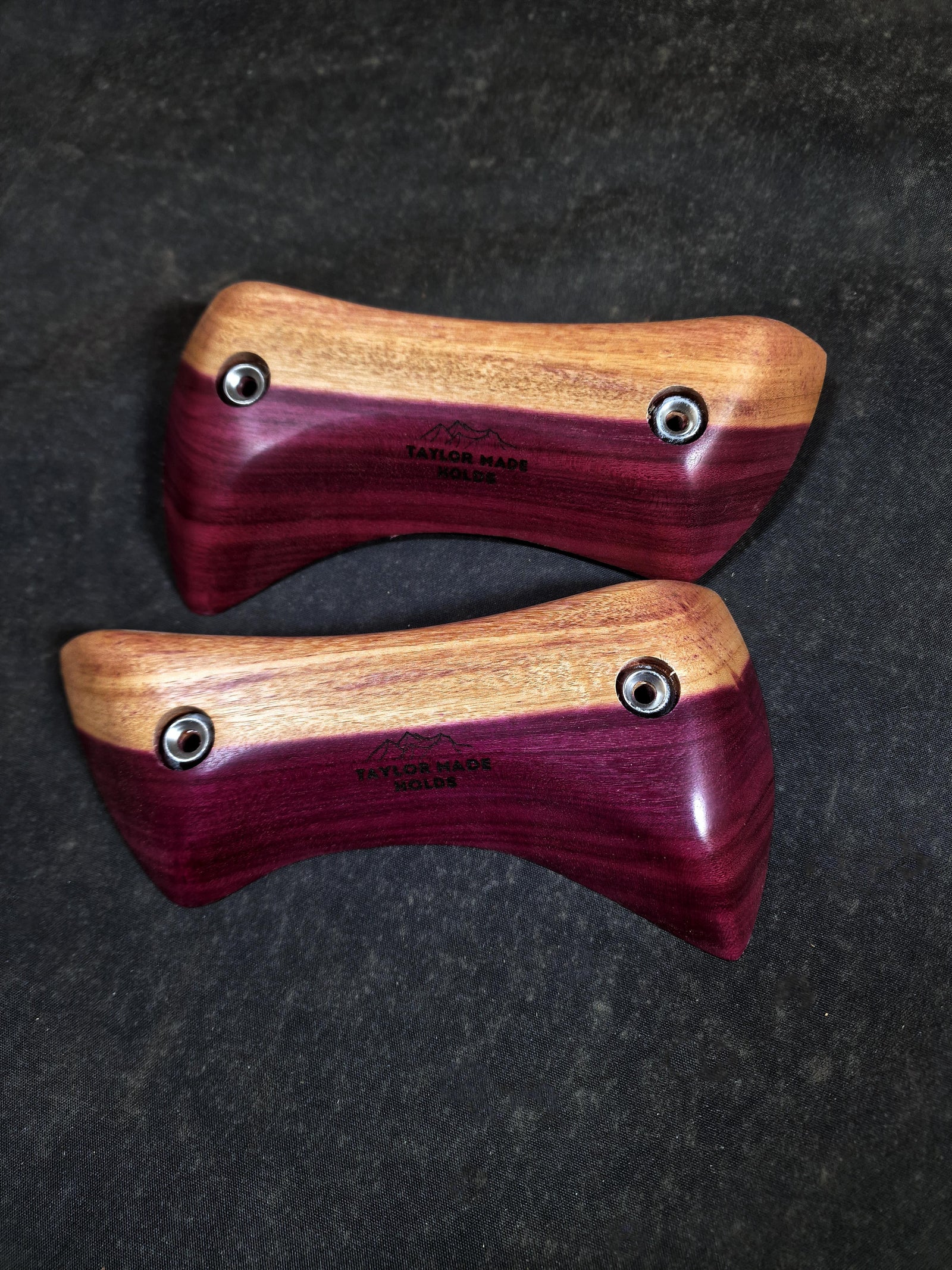 Curved Rails in Purple Heart