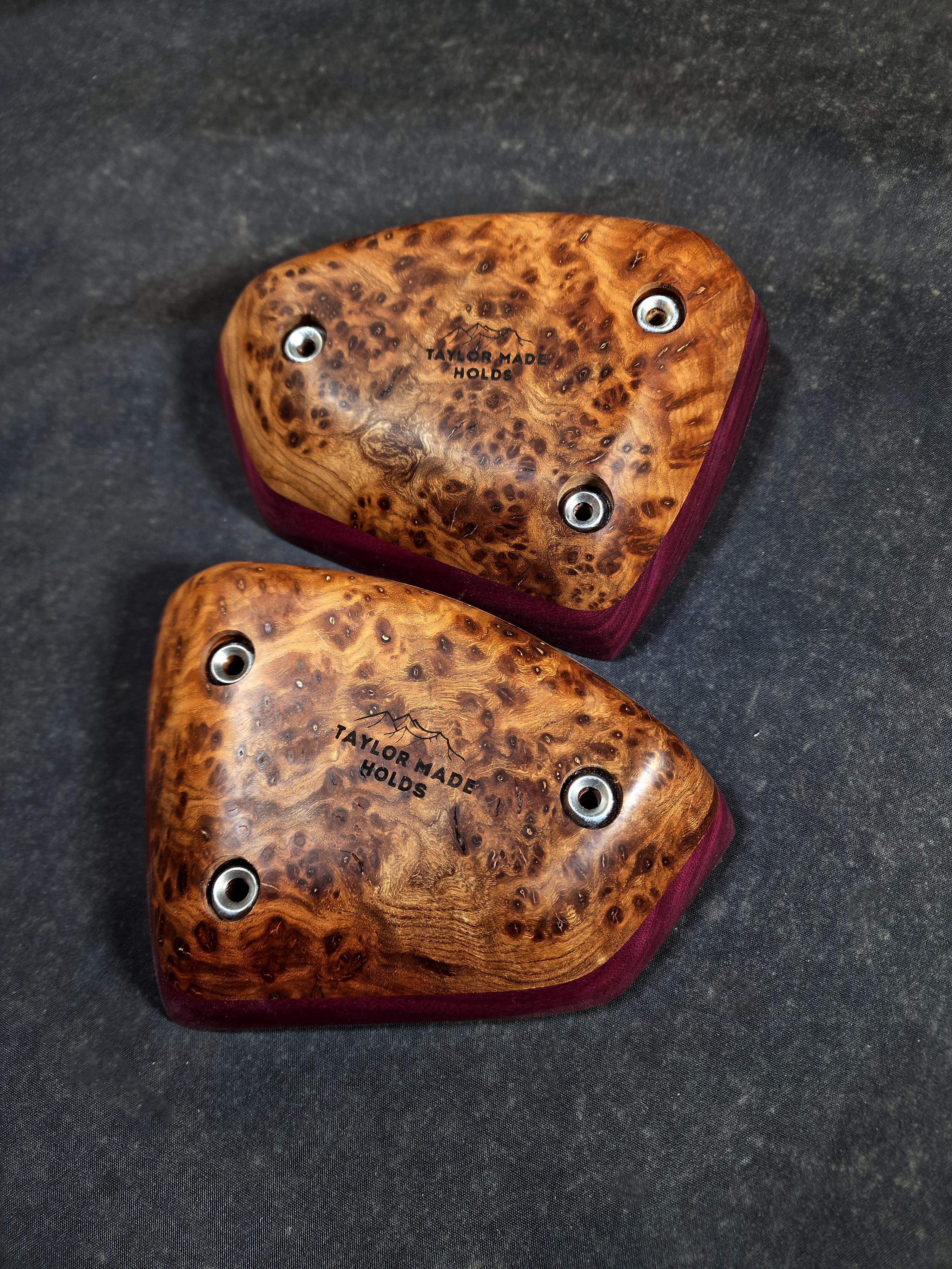 Elm Burr and Purple Heart large edges