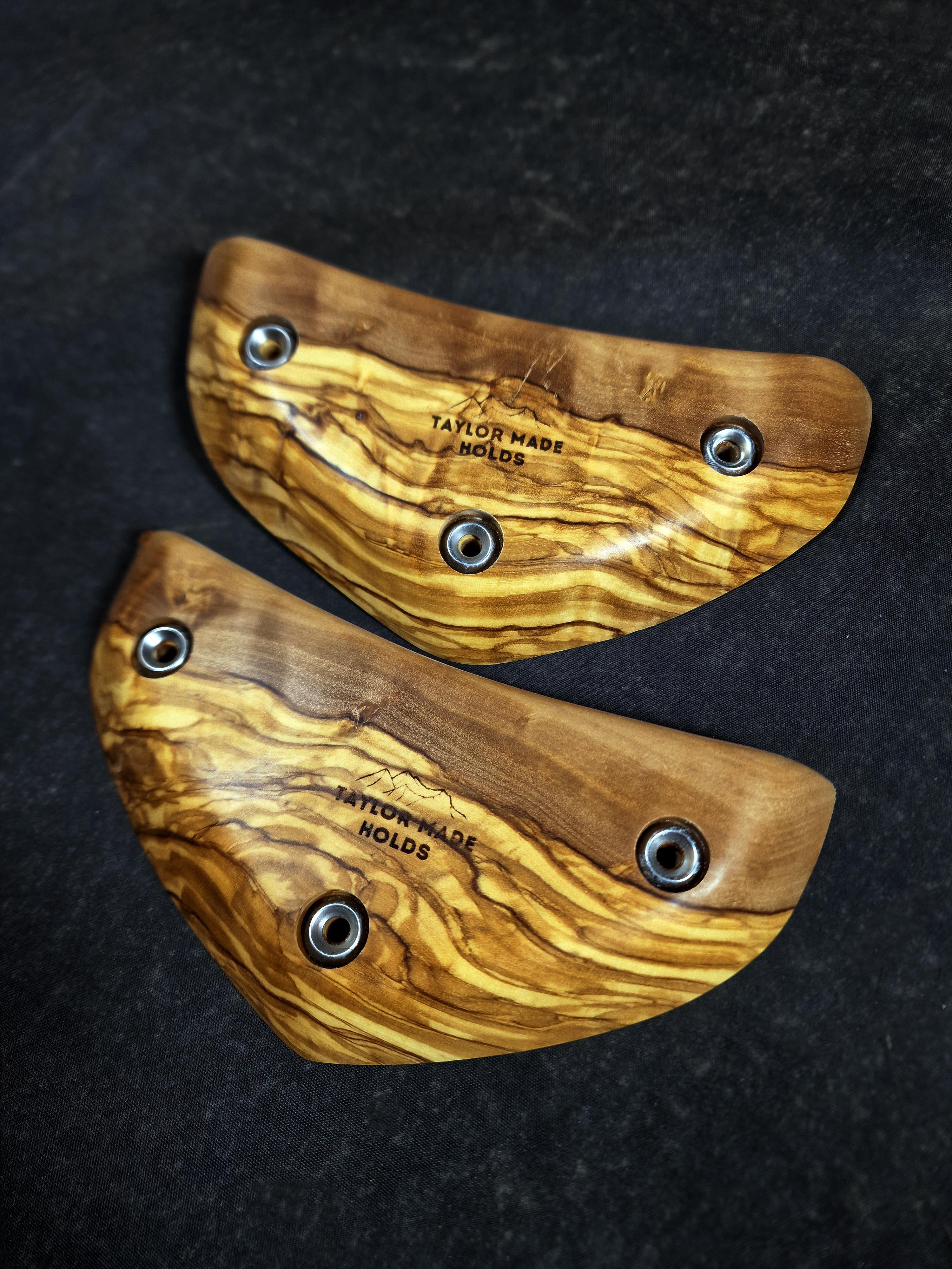 Curved Rails in Italian Olivewood