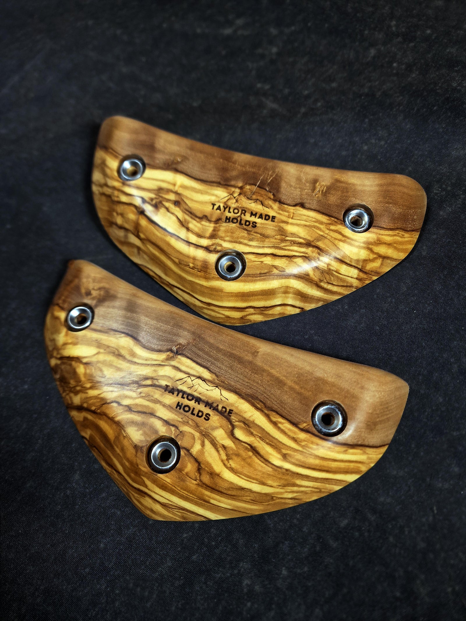 Curved Rails in Italian Olivewood