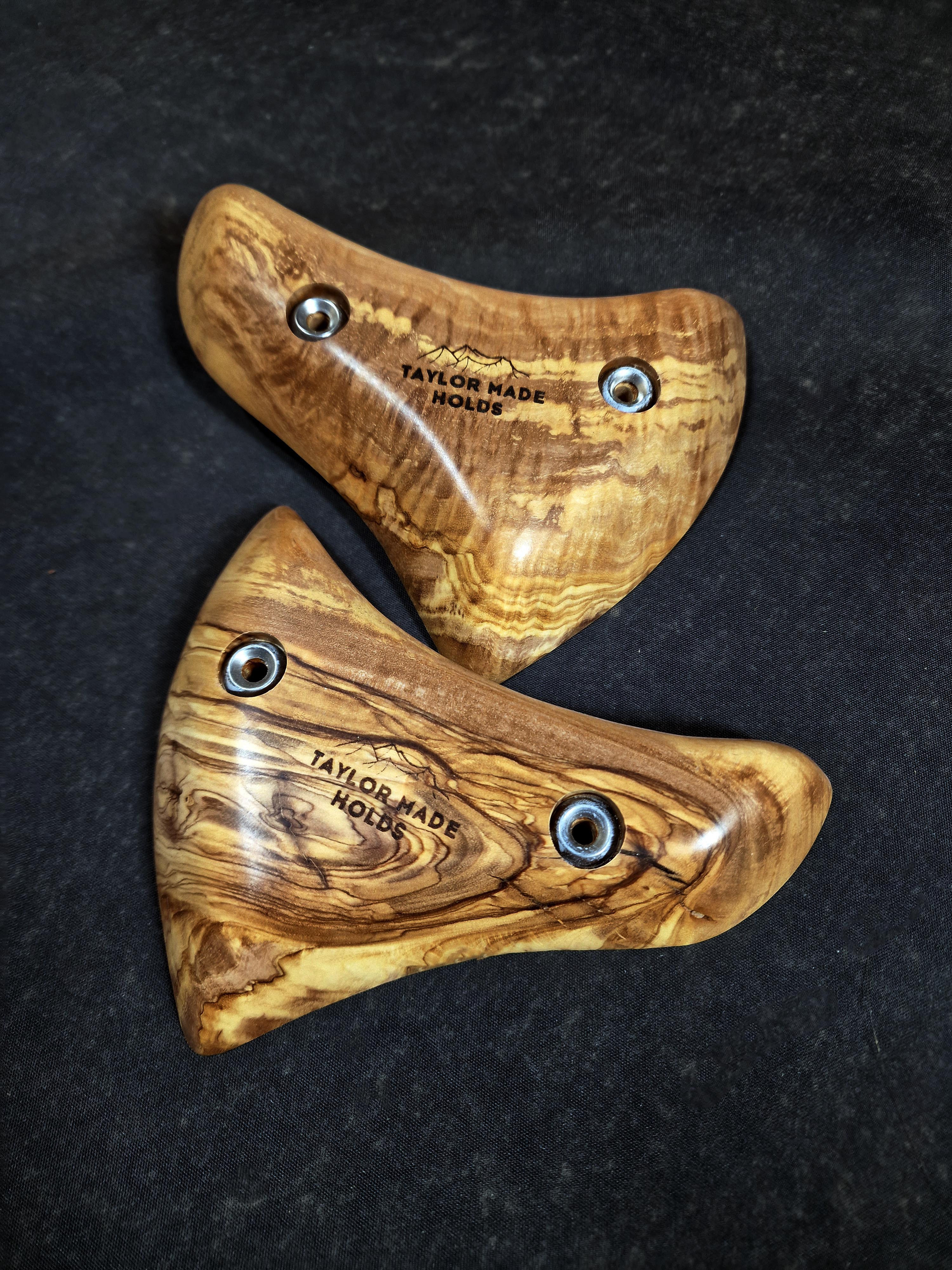 Curved Crimps in Italian Olivewood