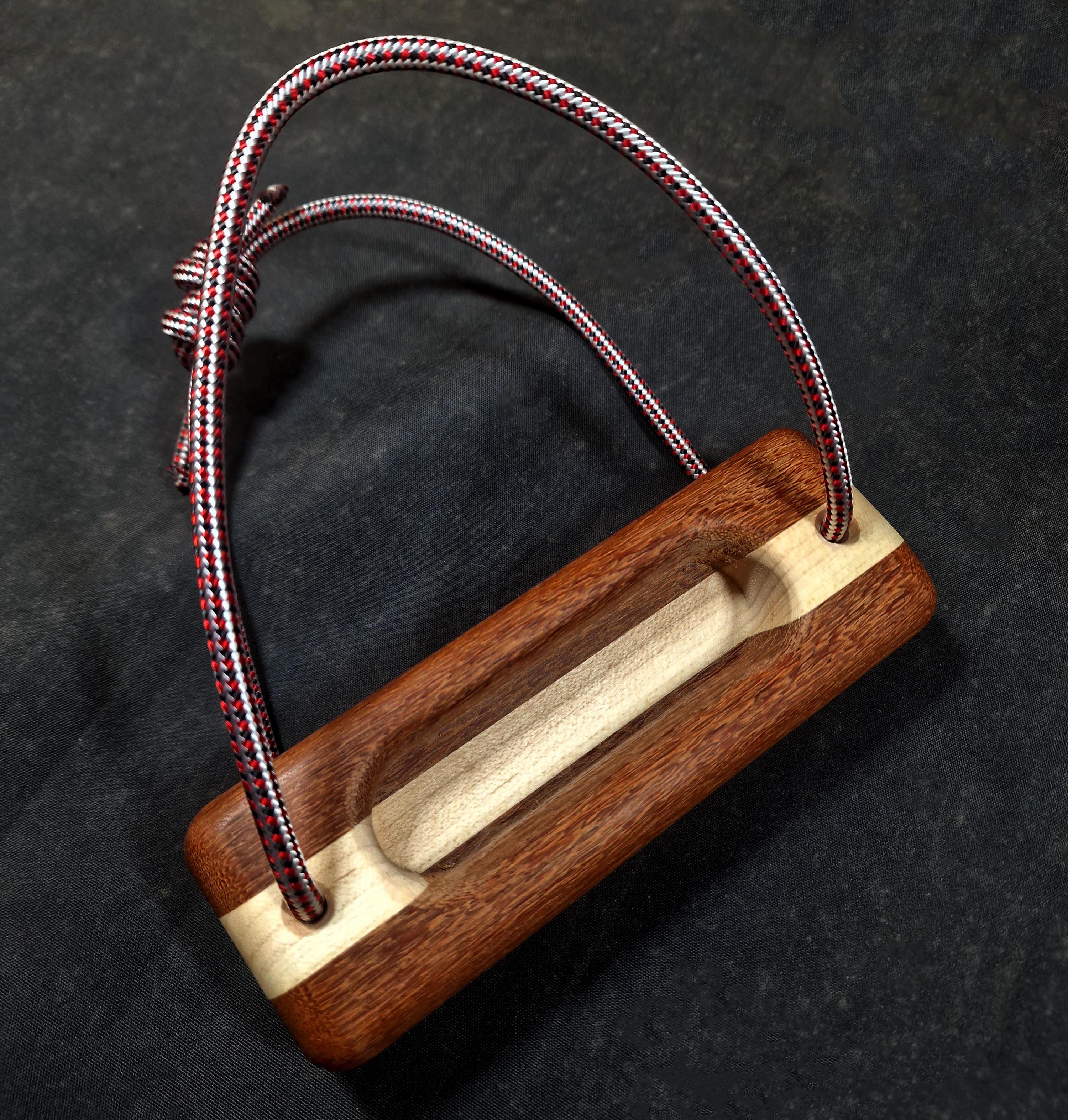 Leopardwood and Rippled Sycamore One Hand Board