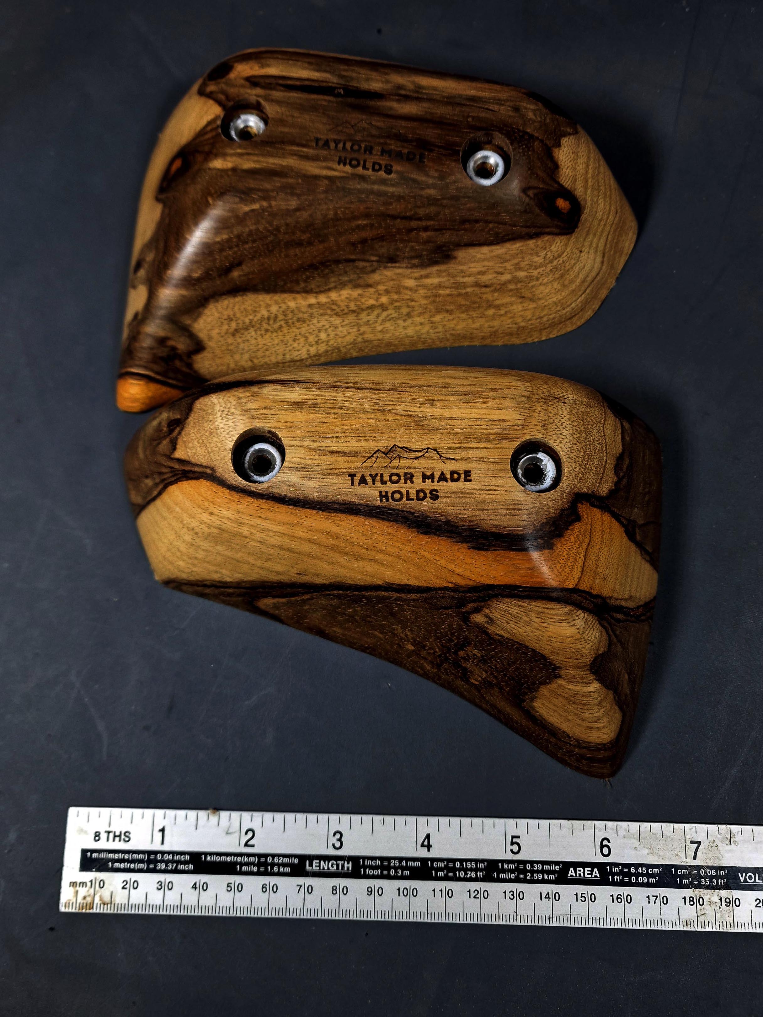 Axe Edges in Black Limba