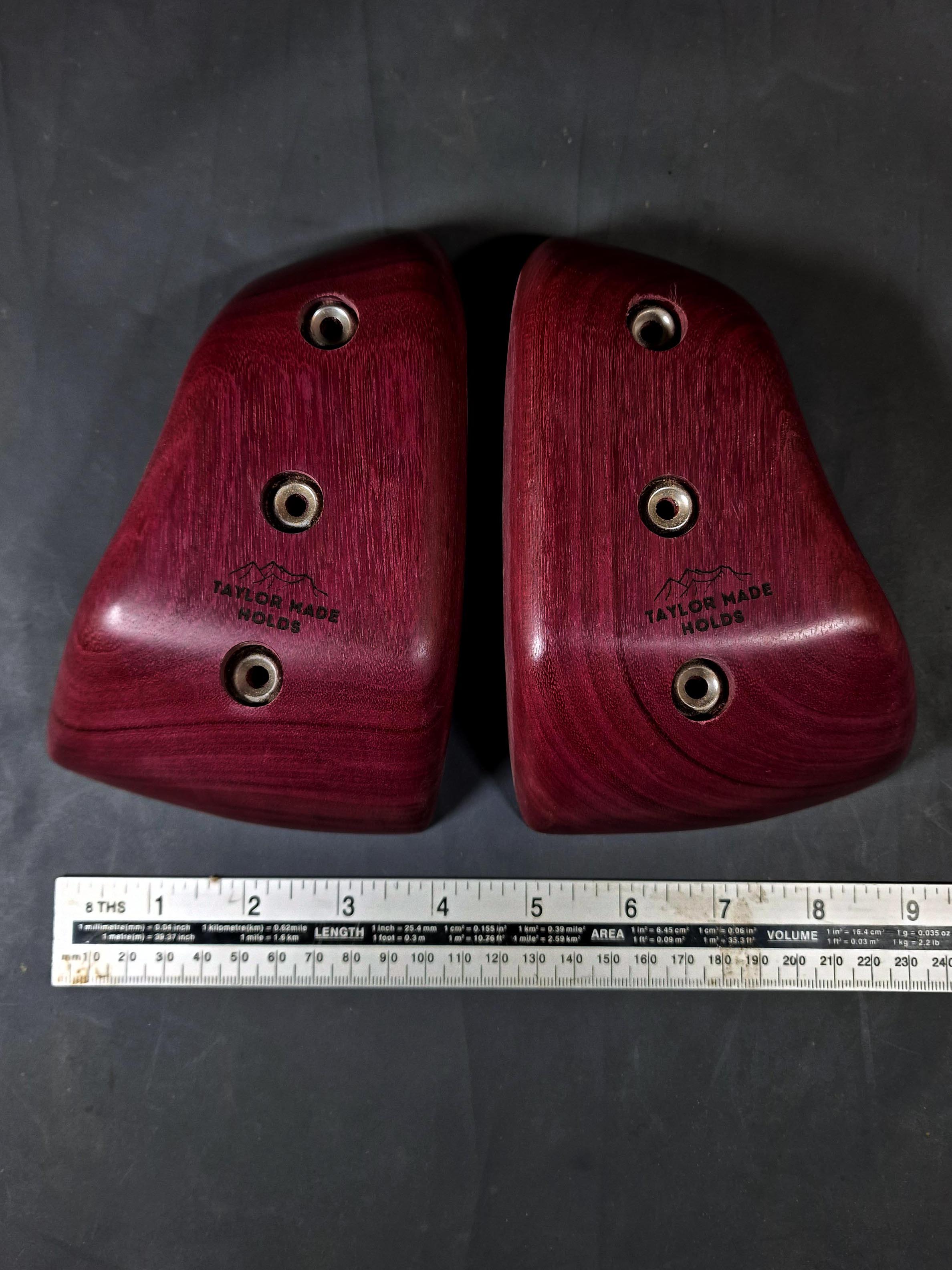 Cruved Pinches in Purple Heart