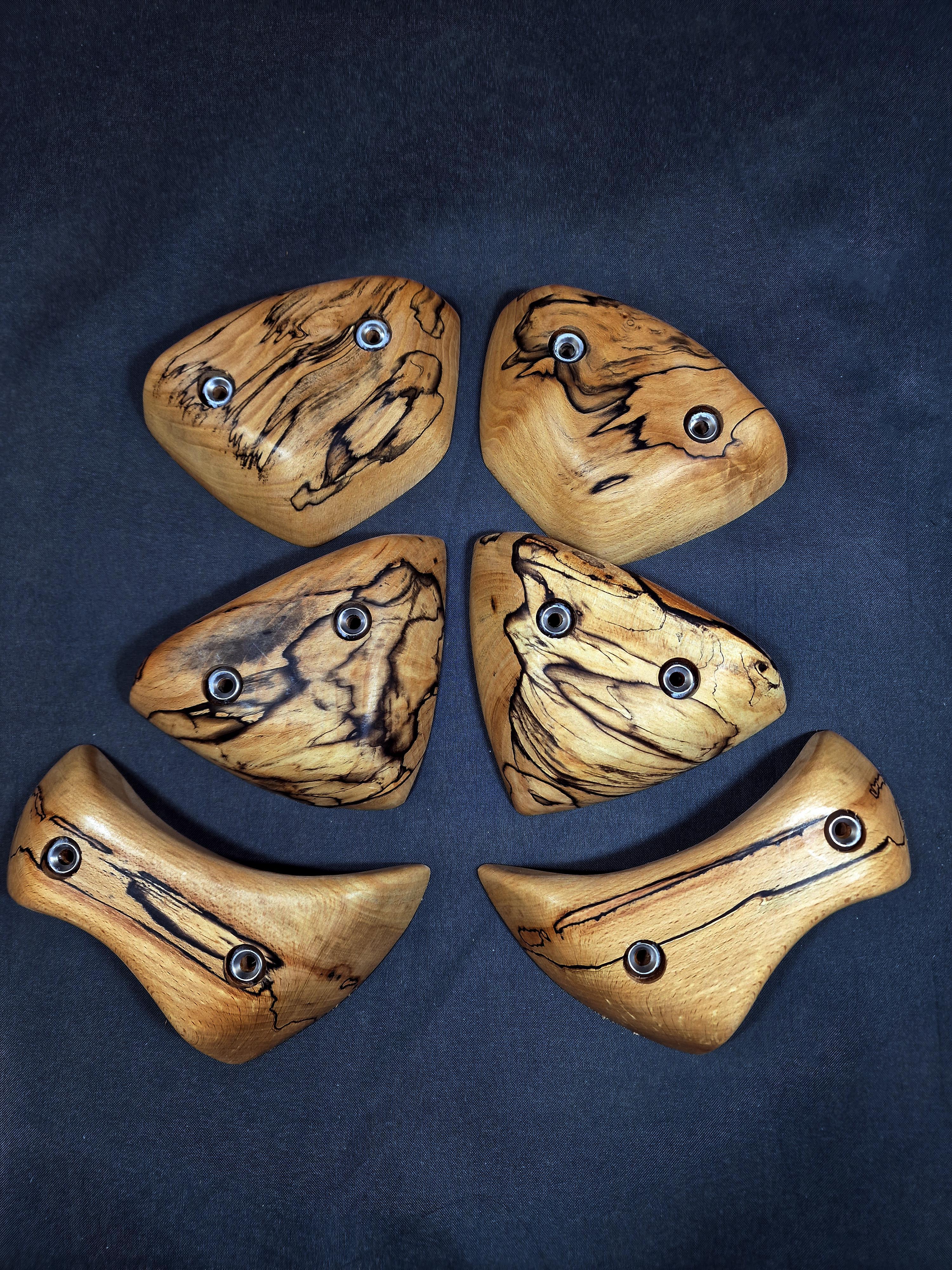 Set of 6 in Spalted Beech