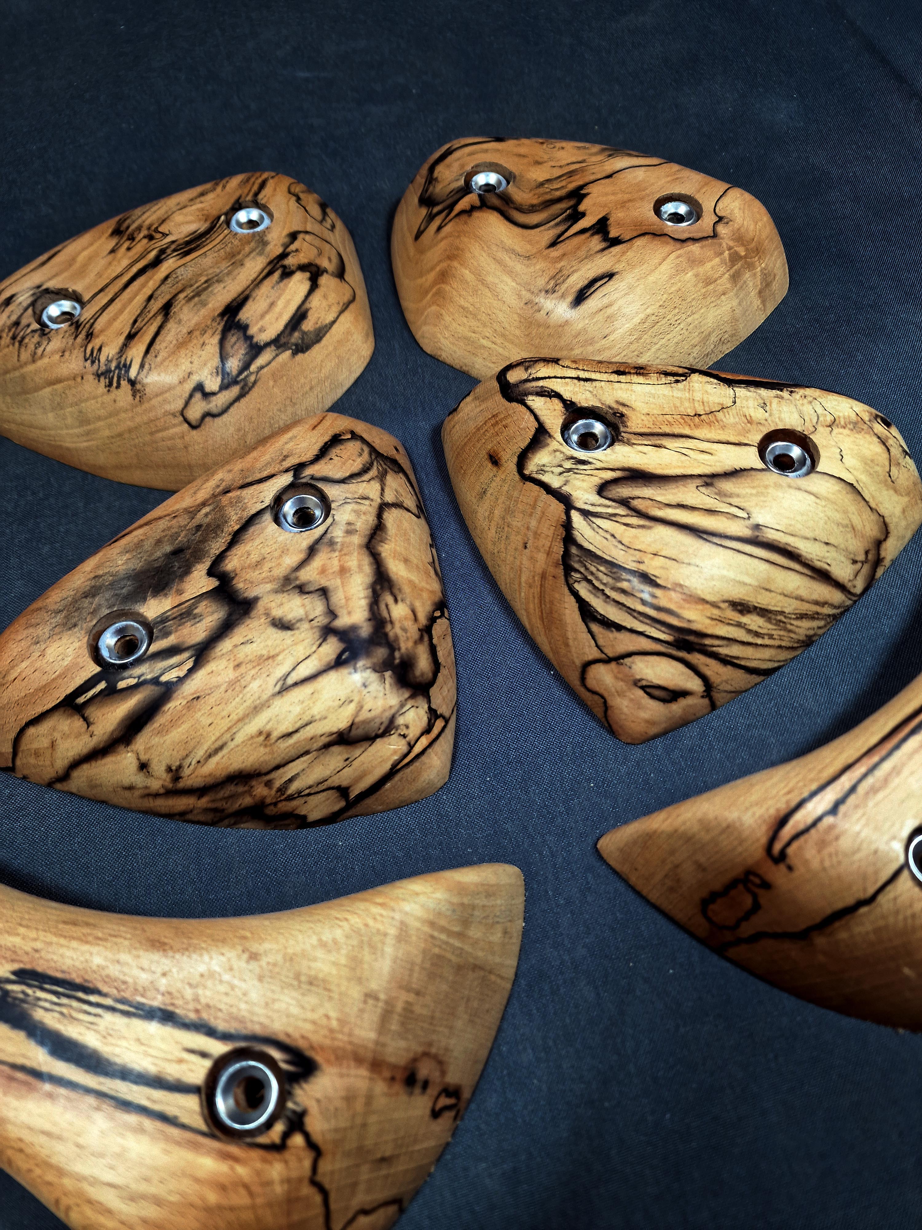Set of 6 in Spalted Beech